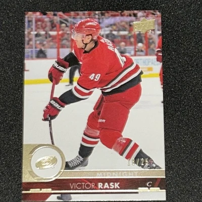 VICTOR RASK Midnight #d/25 2017-18 UD Series 2 #285 Free Comb Ship - Image 1 of 2
