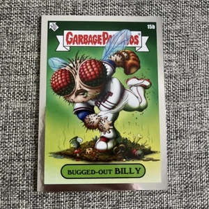 2022 GARBAGE PAIL KIDS GPK x MLB SERIES 2 SILVER FOIL CARD 15B BUGGED-OUT BILLY - Picture 1 of 6