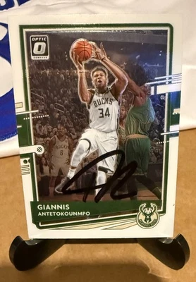 Giannis Antetokounmpo Signed Card - Image 1 of 3