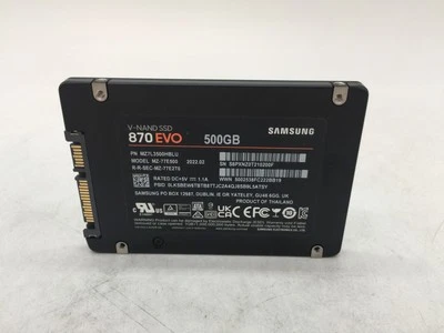 Samsung 870 EVO 500GB SATA 2.5" MZ-77E500 Internal SSD GRADE FREE S/H - Image 1 of 4