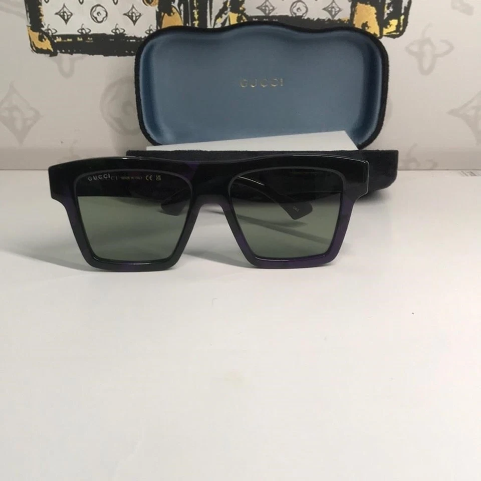 GUCCI GG0962S 009 BLACK/GREEN/GREY UNISEX SUNGLASSES