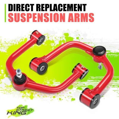 Red Front Upper Control Arms For 04-24 Infiniti QX80 QX56 Nissan Armada Titan - Image 1 of 4