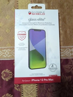 ZAGG InvisibleShield Glass Elite+ Screen Protector for iPhone 12 PRO MAX - Image 1 of 2