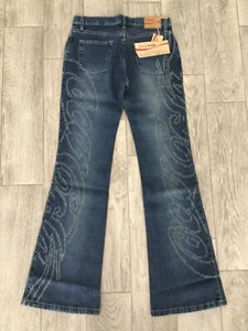DAMEN COCA COLA LOGO LIMITED EDITION BOOTCUT SCHLAG JEANS BLAU DENIM GRÖSSE W8 L33 - Bild 1 von 3
