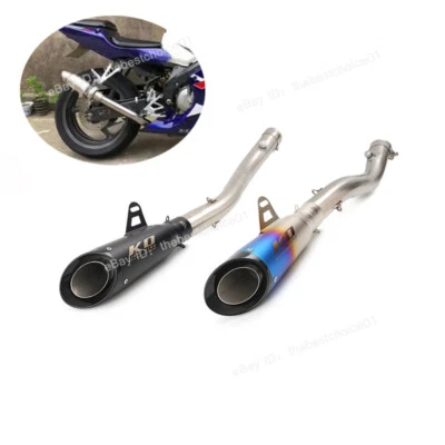Silenciador de tubo de enlace medio sistema de escape deslizable 51 mm para Honda CBR600F4i 2001-2007 Foto 1 de 4