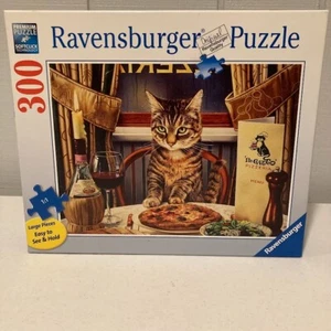 Neu Open Box RAVENSBURGER Puzzle 300 GROSSE TEILE ABENDESSEN FÜR EINE Katze Pizza - Bild 1 von 8