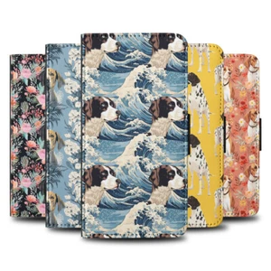 FUNDA ABATIBLE PARA SAMSUNG GALAXY|POINTER (PUNTERO INGLÉS) PATRÓN PERRO CACHORRO #A2 - Imagen 1 de 36