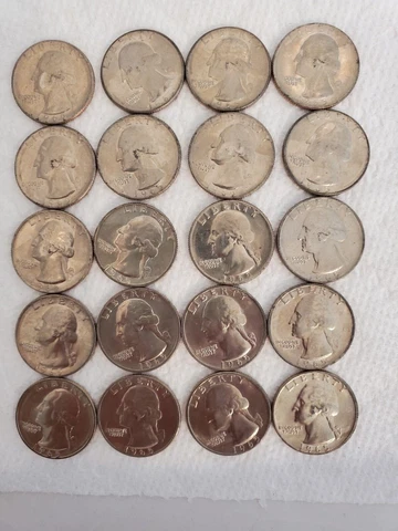 ROLL OF 40 COINS 1965 UNCIRCULATED WASHINGTON QUARTERS Cover