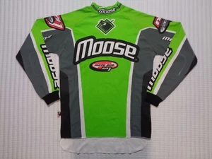Vintage MOOSE Racing Motocross ATV Jersey BMX Long sleeve Shirt MENS S Off Road - Picture 1 of 12