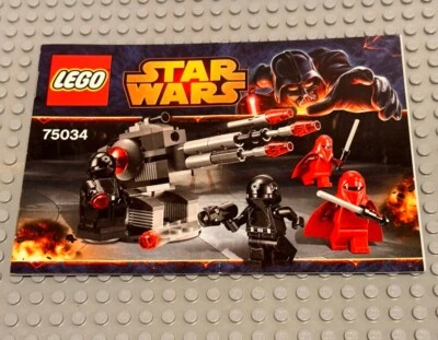 LEGO 75034 Star Wars Ep 4/5/6 Death Star Troopers NEW Instruction Manual Only - Image 1 of 2