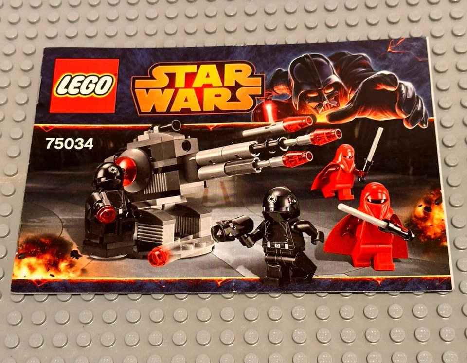 LEGO 75034 Star Wars Ep 4/5/6 Death Star Troopers NUEVO Manual de instrucciones solamente Foto 1 de 2