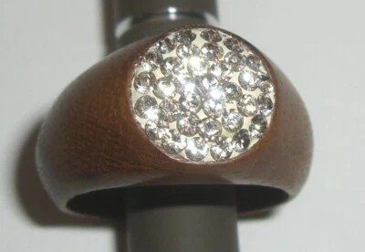 Ring - Holz - Zirkonia - Bild 1 von 3