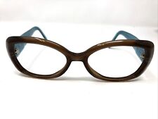 Escada Eyeglasses Frames E1268 MCU/B2 Brown Teal 55-17-140 France Full Rim OE20