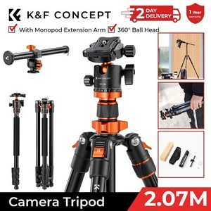 K&F Concept 200cm Overhead Video Camera Tripod Monopod w/ Extension Arm K234A7 - Picture 1 of 9