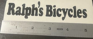 Ralph’s Bicycles Bmx Decal Sticker Old School 80's OG CW ACS GT Hutch Haro JMC - Picture 1 of 1