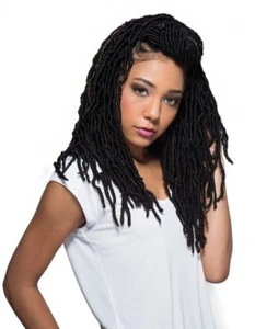 Bobbi Boss 100% Premium Fiber Hair Nu Locs 14” Color #1B Black - Picture 1 of 6