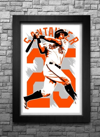 ANTHONY SANTANDER art print/poster BALTIMORE ORIOLES FREE S&H! JERSEY Cover