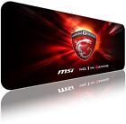 80X30cm MSI Extra Large Gaming Mouse Mat Pad Non-Slip For PC Laptop Office Desk