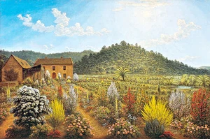 Mills Plains Van Diemens Land by John Glover A2 Art Print - Bild 1 von 1