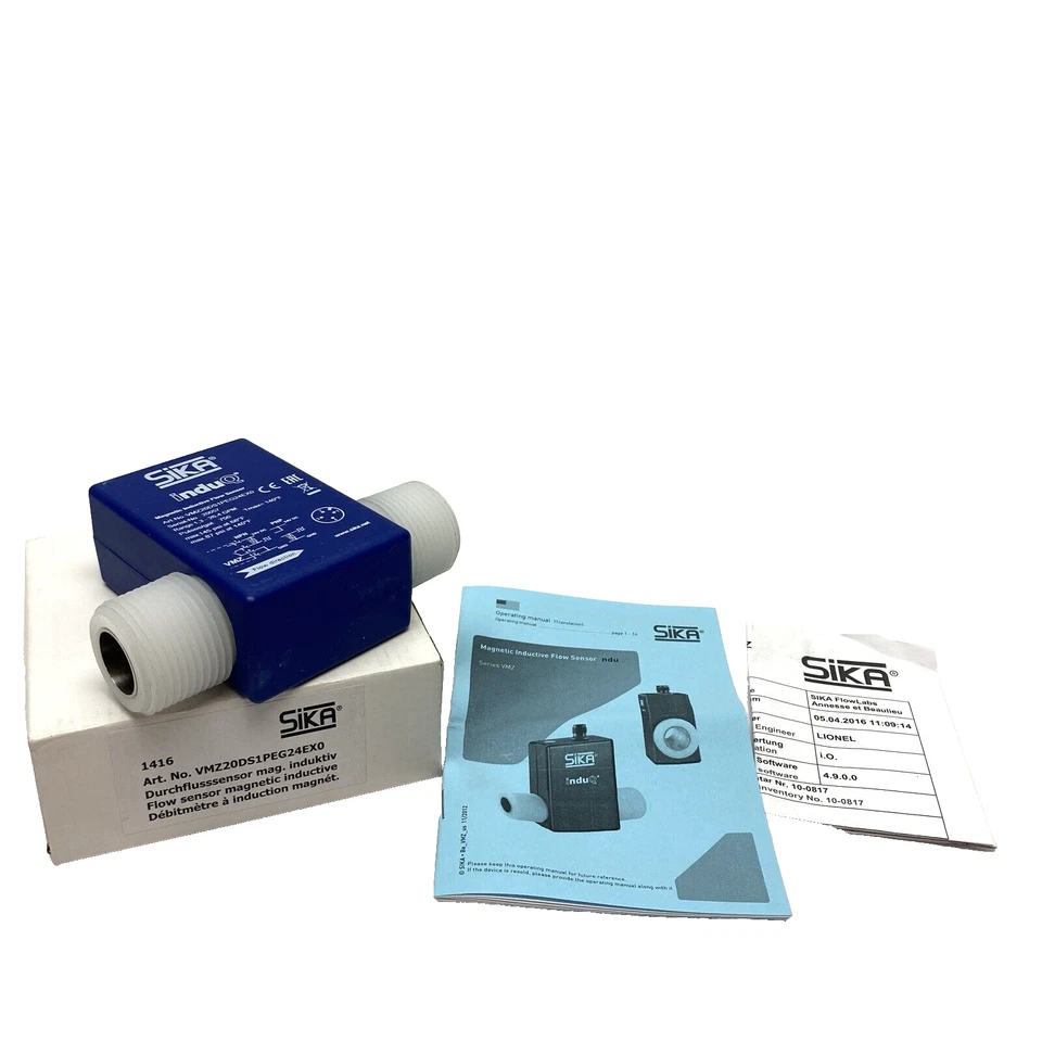 SiKA VMZ20DS1PEG24EX0 induQ Magnetic Inductive Flow Sensor 1" NPT 1.3-26.4 GPM - Image 1 of 4