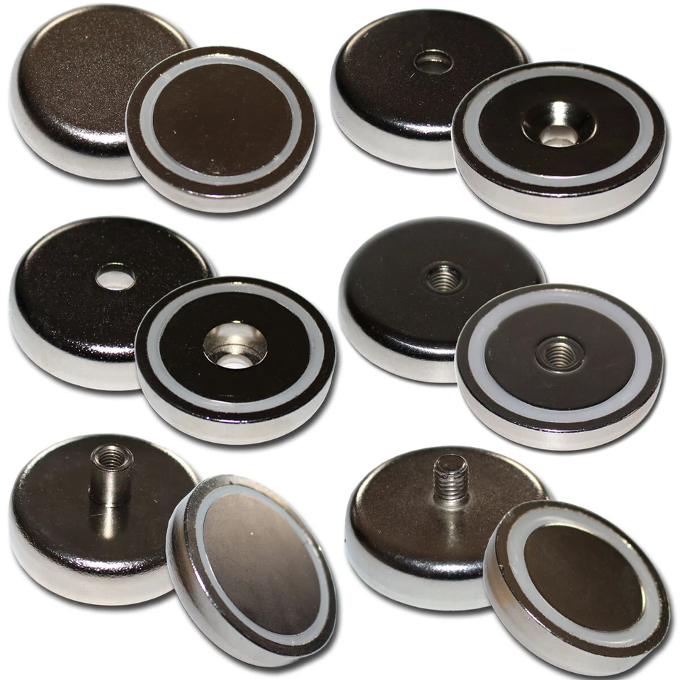 MAGNETHANDEL® NEODYM TOPF MAGNETE MIT BOHRUNG SENKUNG INNEN GEWINDE WERKSTATT N35 FLACHGREIFER