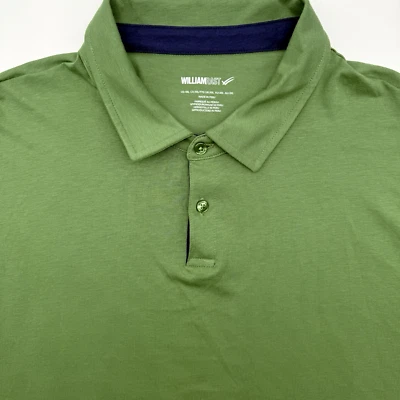 Camisa polo de golf William Rast para hombre manga corta verde liso XXL 2XL elástica Foto 1 de 4