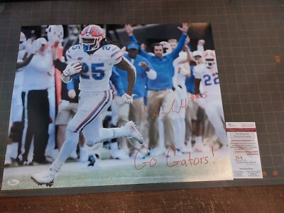 JORDAN SCARLETT AUTOGRAPHED SIGNED FLORIDA  GO GATORS 16x20 PHOTO JSA CERTIFIED - Image 1 of 4