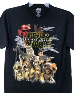 STAR WARS THE FORCE AWAKENS T-SHIRT SIZE X-LARGE ADULT BLACK SHORT SLEEVE NWOT - Picture 1 of 4