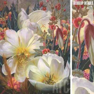 35W"x47H" MOJAVE WILDFLOWERS by ELIZABETH HORNING - FLORAL ART CHOICES of CANVAS - Picture 1 of 9