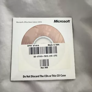Microsoft Office 2003 Basic Edition Dell With Product Key - Picture 1 of 2