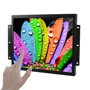17" 1280x1024  Industrial Resistive Touch LCD Monitor HD VGA DVI Input Port - Picture 1 of 8