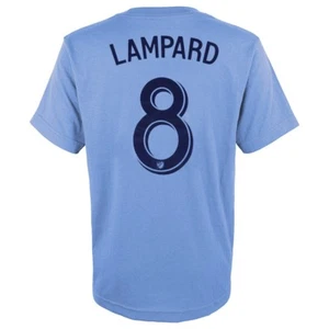 Frank Lampard MLS Adidas New York City FC Light Blue Jersey T-Shirt Youth (S-XL) - Picture 1 of 3