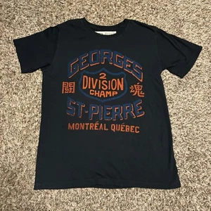 Georges St-Pierre Roots Of Fight Small Charcoal T-Shirt - Picture 1 of 11