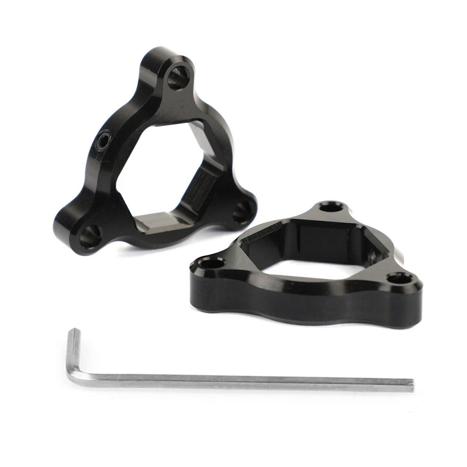 Fork Pre Adjusters Black 19MM Fit for Kawasaki Z1000 07-12 Ninja ZX6R 07-08 A - Image 1 of 4