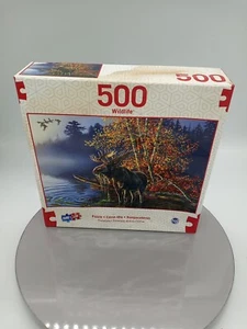 Sure Lox Wildlife Moose in Water 500 Pc Puzzle 100% Complete READ - Picture 1 of 4