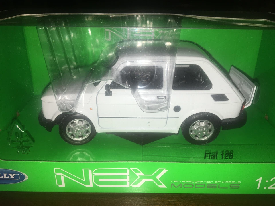 Fiat 126 White 1972 Welly 1:24 - Immagine 1 di 1