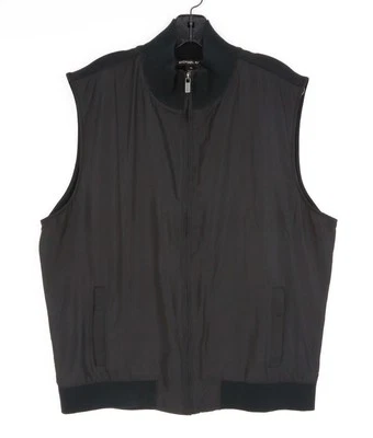 Michael Kors Men's Nylon/Cotton Zip Up Black Vest sz XL L106511 - Image 1 of 2