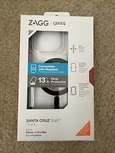 ZAGG GEAR4 Piccadilly Snap MagSafe Case for iPhone 13 Pro Max 6.7" - BLACK - Picture 1 of 2