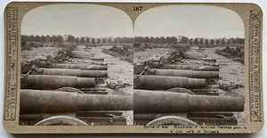 Armas Y Caños Alemanes Primera Guerra Mundial Foto Estéreo Vintage - Imagen 1 de 2