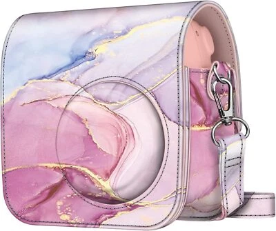 Funda para Fujifilm Instax Mini 7+ Cámara Instantánea Cuero Vegano Bolsa Cubierta con Correa Foto 1 de 4