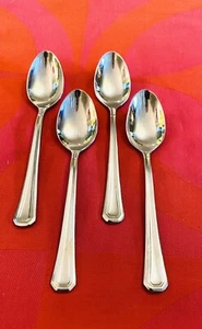 Gorham FAIRVIEW 4 Teaspoons 18/10 Stainless Glossy Flatware China 6 1/4" - Picture 1 of 4