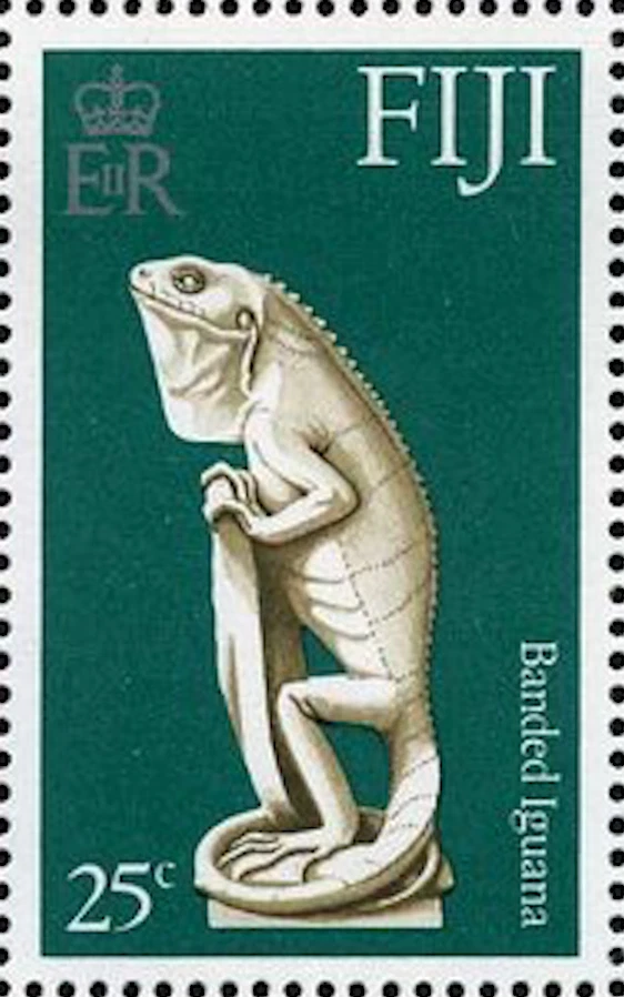 Fiji #SG551 MNH 1978 QEII Banded Iguana [384c Mi374] Foto 1 de 1