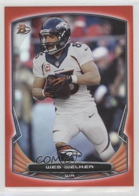 2014 Bowman Red Foil /25 Wes Welker #39 - Image 1 of 2