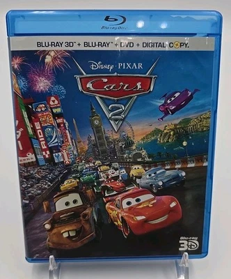 Cars 2   (3-D Blu-Ray/Blu-Ray/Bonus, DVD, Digital 2011)  Disney Pixar  (5 Discs) - Image 1 of 4