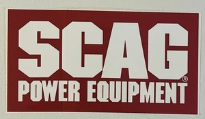 NUOVA decalcomania per apparecchiature elettriche Scag ROSSO 6" x 3" - Foto 1 di 4