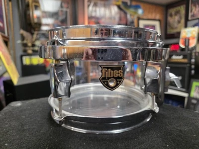 Fibes 6x5 Кристаллит Прозрачный Акриловый Барабан Tom - Austin TX Чрезвычайно РЕДКИЙ НА ЗАКАЗ - Изображение 1 из 4