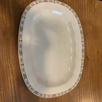 De colección Edwin Knowles China Co. "Plato ovalado 17""" Foto 1 de 4