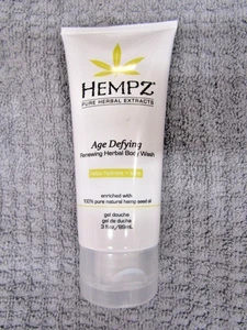 HEMPZ~MINI AGE DEFYING RENEWING HERBAL BODY WASH 3oz TRAVEL 120a - Picture 1 of 2