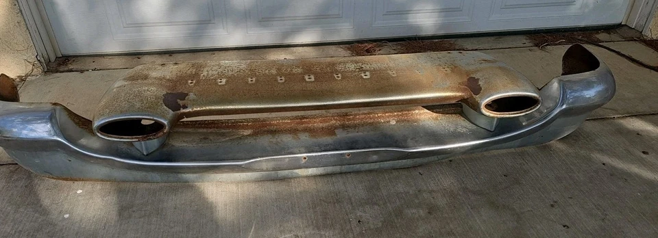 X OLDSMOBILE 88 98. PARAGOLPES DE IMPACTO DELANTERO CROMADO 1955 55 OEM Foto 1 de 4