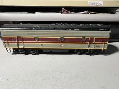 BRASS HO EL "B" UNIT UN-POWERED Erie Lackawanna F-7-B diesel locomotive dummy - Image 1 of 4